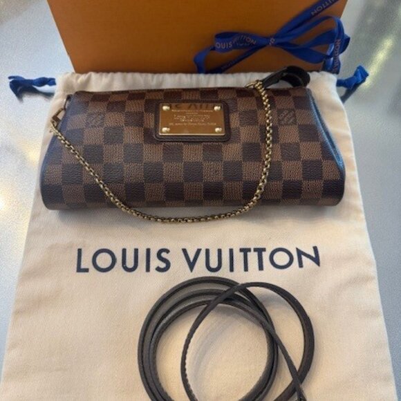 Louis Vuitton Damier Ebene Eva Clutch - Picture 15 of 15